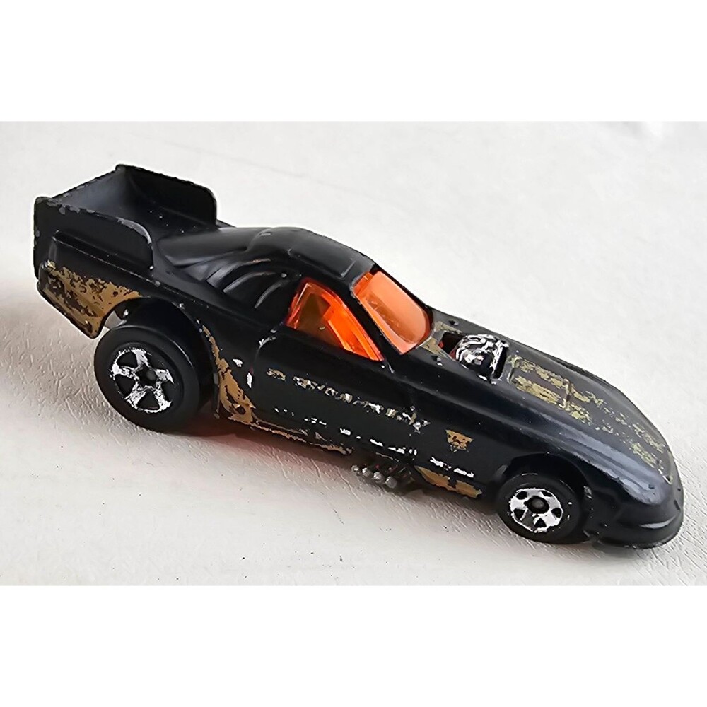 Hot Wheels Firebird Funny Car Black Gold Orange Dragster Loose Diecast